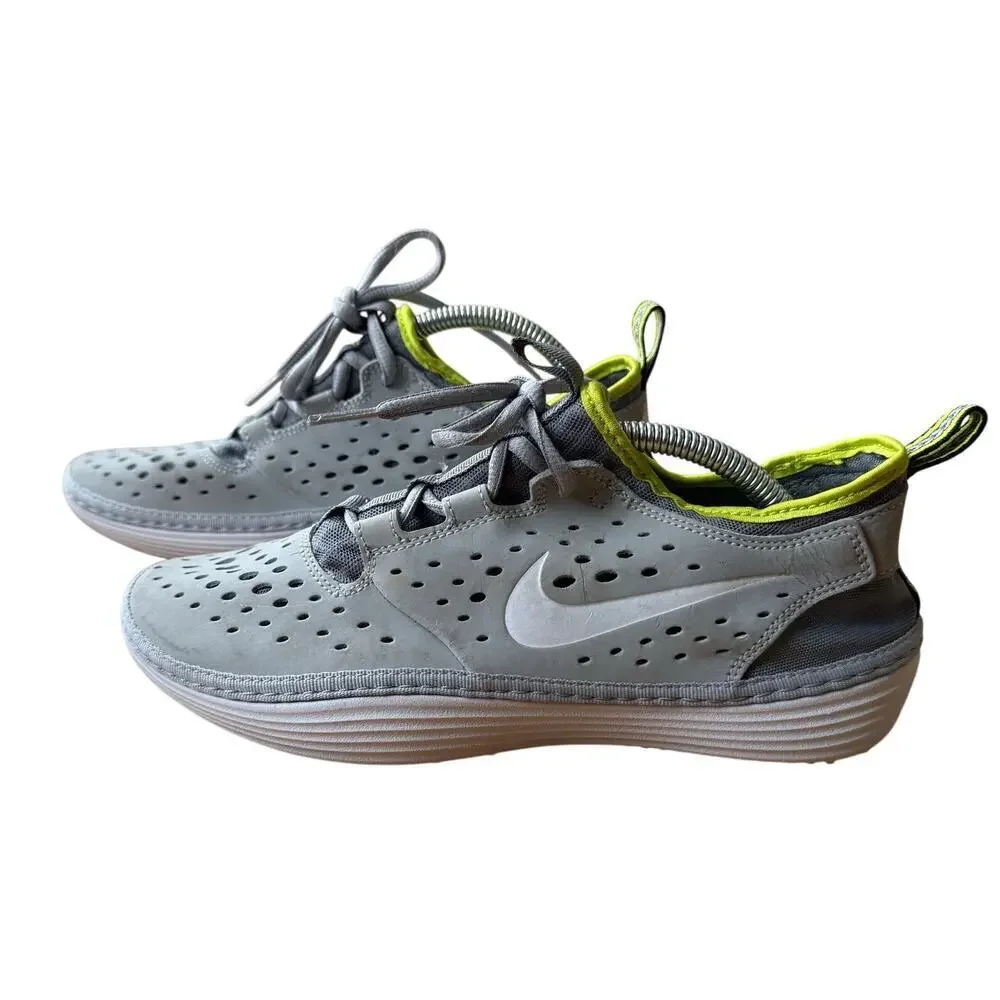 Nike Solarsoft Costa Low Running Shoes Wolf Gray White Size 8 Athletic Track
